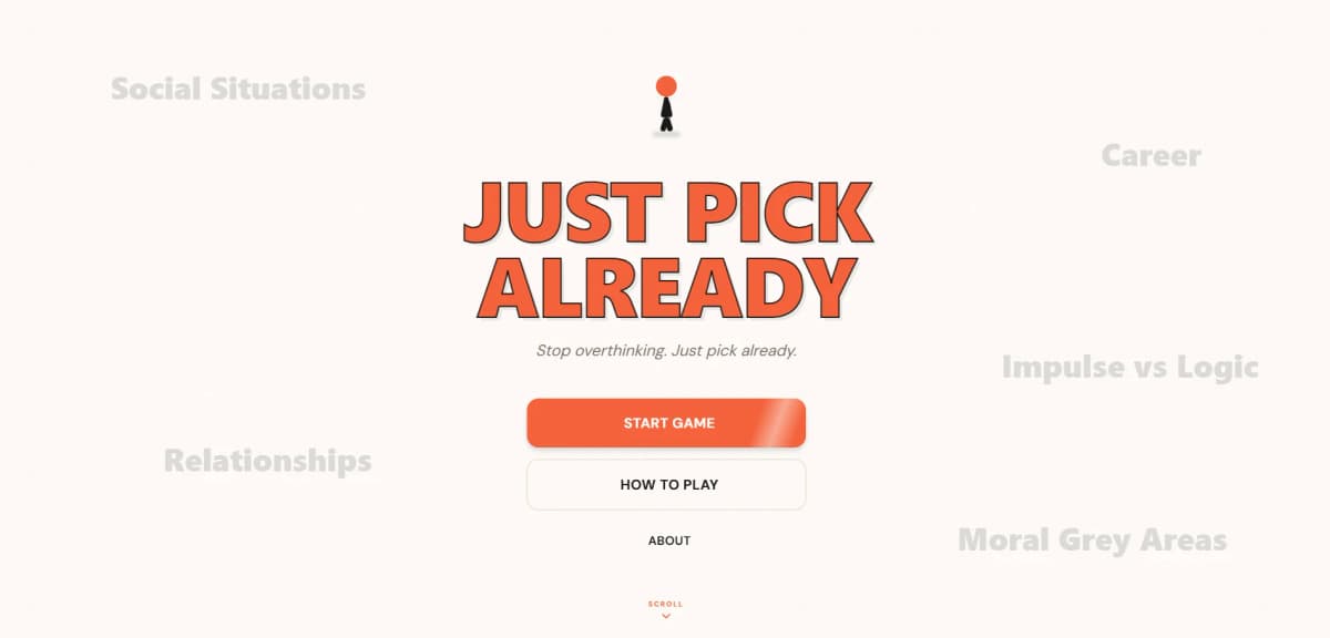 Just Pick Already